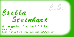csilla steinhart business card